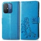 Чехол Clover для Xiaomi Redmi 12C книжка кожа PU с визитницей голубой - изображение 5