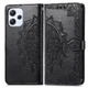 Чехол Vintage для Xiaomi Redmi 12 книжка кожа PU с визитницей черный - изображение 6