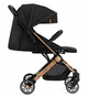 Коляска прогулочная Momi Summer Baby Dynamic Estelle летняя одинарные прорезиненные колеса Черный с коричневым (Momi) - изображение 2