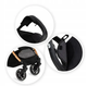 Коляска прогулочная Momi Summer Baby Dynamic Estelle летняя одинарные прорезиненные колеса Черный с коричневым (Momi) - изображение 9