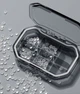 Таблетниця на 6 комірок 6-Cell Eco Pill Box Grey, органайзер для таблеток, чохол для зберігання таблеток, контейнер для ліків Chansin (73101108) - зображення 4