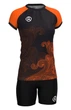 Форма волейбольна жіноча RIGO ELFA Black-Orange 4XL - зображення 1