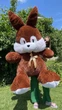 Мягкая игрушка BigMishki плюшевый зайка 200 см Шоколад - изображение 1
