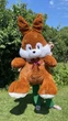 Мягкая игрушка BigMishki плюшевый зайка 200 см Коричневый - изображение 1