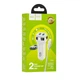 Адаптер в прикурювач Hoco Z40 2xUSB 2.4A + USB to MicroUSB Біле 1 м - зображення 5