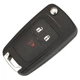 Корпус викидного ключа Chevrolet Spark 2+1 кнопки лезо DWO4 Galakeys (13-25) - зображення 1