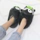 Комнатные тапочки кигуруми Kigurumi Пингвины мягкие плюшевые тапки 37-42 Темно-серые - изображение 5