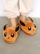 Комнатные тапочки кигуруми Kigurumi покемона пикачу мягкие плюшевые шлепки 35-41 Коричневые - изображение 1