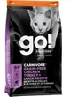 Корм для котов сухой GO! SOLUTIONS CARNIVORE: FIT + Grain free, Chicken, Turkey, Duck Recipe с курицей, индюшкой, уткой 7.3кг - изображение 1
