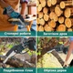 Аккумуляторная цепная мини пила 6 дюймов Mini Chainsaw TX24 шина 15 см ручная электропила веткорез с двумя АКБ - изображение 6