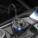 Автомобильный FM-трансмиттер модулятор с быстрой зарядкой BOROFONE BC47 |PD30W+QC3.0| Серый - изображение 5