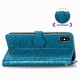 Чохол Embossed Cat and Dog для iPhone XS Max книжка з візитницею шкіра PU блакитний - зображення 6
