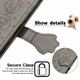 Чехол Embossed Cat and Dog для Motorola Edge 50 Fusion книжка кожа PU с визитницей серый - изображение 5
