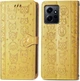 Чехол Embossed Cat and Dog для Xiaomi Redmi Note 12 книжка кожа PU с визитницей желтый - изображение 1