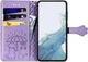 Чехол Embossed Cat and Dog для Xiaomi Redmi Note 12 книжка кожа PU с визитницей фиолетовый - изображение 3