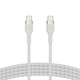 Кабель Belkin BRAIDED SILICONE USB-C - USB-C 1 м White (CAB011bt1MWH) - зображення 3