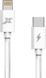 Kabel Grand-X Type-C - Lightning Fast Charge for iPhone 20W Biały (5902768707151) - obraz 1