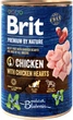 Вологий корм для собак Brit Premium Курка з курячим серцем 400 г (8595602537952 / 8595602538522) - изображение 1