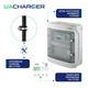 3-х фазна стаціонарна зарядна станція UACHARGER POWER для європейських електромобілів (Type2), 22кВт, 6A-32А , 230В. - зображення 7