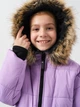 Подростковое зимнее пальто для девочки Lenne Lola 23359-161 158 см Фиолетовое (4741593437205) - изображение 4