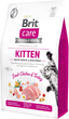 Сухий корм для кошенят Brit Care Cat GF Kitten Growth & Developmen з куркою та індичкою 2 кг (8595602540679) - зображення 1