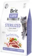 Сухий корм для стерилізованих котів і котів з надмірною вагою Brit Care Cat GF Sterilized Weight Control з качкою та індичкою 2 кг (8595602540792) - изображение 1