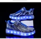 Роликовые кроссовки для мальчиков с LED подсветкой синие на 2-х колёсах (LR 1285) 31(19,5см) - изображение 4