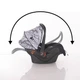 Автокрісло-переноска дитяче Lorelli Pluto 0-13 kg Black - зображення 4