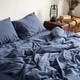 Комплект постільної білизни La Modno Stonewashed Dark Blueberry 160x220 (200311) - изображение 3