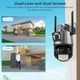 Камера для вулиці 8MP 4K IP Camera Outdoor WiFi PTZ з двома об'єктивами, двома екранами XPRO 3042 Колір (43912-_1343) - изображение 9
