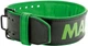 Пояс для тяжелой атлетики MadMax MFB-302 Quick Release Belt кожаный Black/Green L (8591325004283) - изображение 1