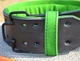 Пояс для тяжелой атлетики MadMax MFB-302 Quick Release Belt кожаный Black/Green L (8591325004283) - изображение 7