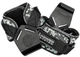 Крюки для тяги на запястья Power System Hooks Camo PS-3370 L Black/Grey (PS_3370_Black/Grey L) - изображение 1
