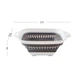 Друшляк складаний МВМ MY HOME 2 л Біло-сірий (KP-75 WHITE/GRAY) - зображення 2