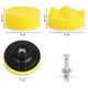 Набор полировочных насадок кругов Bodasan губки для авто, фар, кузова на липучке 8 см (YS06) - изображение 5