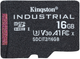 Карта пам'яті Kingston microSDHC 16GB Industrial Class 10 UHS-I V30 A1 (SDCIT2/16GBSP) - зображення 1