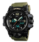 Наручные мужские часы Skmei 1155BKH с подсветкой 5 АТМ Khaki-Black (7_01109) - изображение 1