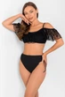 Купальник з м'якою чашкою, плавки бразиліана Anabel Arto 42B/S Чорний-01 (92068) - зображення 9