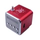 Портативна колонка Lem Berger, з FM-радіо, Bluetooth, Роз'ємами micro SD/TF/USB, RGB-підсвічування, TD-V26, червона - зображення 4