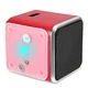 Портативна колонка Lem Berger, з FM-радіо, Bluetooth, Роз'ємами micro SD/TF/USB, RGB-підсвічування, TD-V26, червона - зображення 7