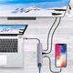 Мультифункциональный USB-хаб 8 в 1, универсальный адаптер, концентратор с входом Type-C, кардридер, HDMI/HDTV+PD+USB-C+SD+TF+RJ45, 3309753 - изображение 9