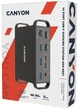 Мультипортова док-станція Canyon HDS-95ST USB-C 14-в-1 Black (CNS-HDS95ST) - зображення 8