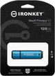 Флеш пам'ять USB Kingston IronKey Vault Privacy 50 128GB USB 3.2 Type-A Blue (IKVP50/128GB) - зображення 3