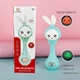 Дитяче музичне брязкальце з прорізувачем для зубів Baby Molar Rattle sobebear YL 5505 інтерактивний зайчик Бірюзовий - изображение 2