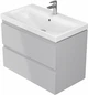 Тумба подвесная с умывальником CERSANIT MODUO SLIM 80 UN509-045 B07 серая - изображение 2