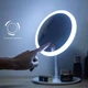 Косметичне дзеркало з LED підсвічуванням Bodasan кругле з вбудованим акумулятором Біле (13DS) - зображення 5
