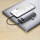 USB-HubBaseus Metal Gleam Series 4-in-1 Multifunctional Type-C HUB Docking Station Gray (TYPE-C TO USB3.0*3+RJ45*1) - изображение 6