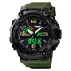 Часы наручные мужские SKMEI 1520AG ARMY GREEN, военные мужские наручные часы зеленые. Цвет: зеленый - изображение 2