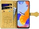 Чохол Embossed Cat and Dog для Xiaomi Redmi Note 11 / Note 11S книжка шкіра PU жовтий - зображення 2