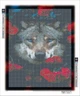 Алмазная вышивка алмазная мозаика Волк в цветах 50x40 OG00251SB - изображение 2